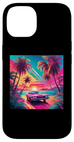 Retro 1990er Vaporwave Palm Tree Beach Sunset, 1980's Beach Hülle für iPhone 14 Retro 1990er Vaporwave Palm Tree Beach Sunset, 1980's Beach Hülle für iPhone 14 von Vaporwaves and Cool Dayz Garb