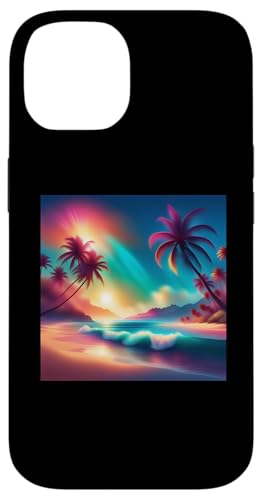 Retro 1990er Vaporwave Palm Tree Beach Sunset, 1980's Beach Hülle für iPhone 14 Retro 1990er Vaporwave Palm Tree Beach Sunset, 1980's Beach Hülle für iPhone 14 von Vaporwaves and Cool Dayz Garb