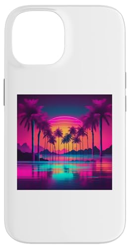 Retro 1990er Vaporwave Palm Tree Beach Sunset, 1980's Beach Hülle für iPhone 14 Retro 1990er Vaporwave Palm Tree Beach Sunset, 1980's Beach Hülle für iPhone 14 von Vaporwaves and Cool Dayz Garb