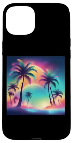 Retro 1990er Vaporwave Palm Tree Beach Sunset, 1980's Beach Hülle für iPhone 15 Plus Retro 1990er Vaporwave Palm Tree Beach Sunset, 1980's Beach Hülle für iPhone 15 Plus von Vaporwaves and Cool Dayz Garb