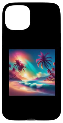 Retro 1990er Vaporwave Palm Tree Beach Sunset, 1980's Beach Hülle für iPhone 15 Plus Retro 1990er Vaporwave Palm Tree Beach Sunset, 1980's Beach Hülle für iPhone 15 Plus von Vaporwaves and Cool Dayz Garb