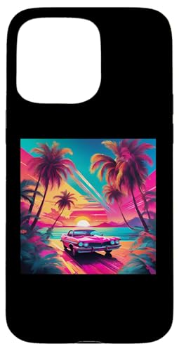 Retro 1990er Vaporwave Palm Tree Beach Sunset, 1980's Beach Hülle für iPhone 15 Pro Max Retro 1990er Vaporwave Palm Tree Beach Sunset, 1980's Beach Hülle für iPhone 15 Pro Max von Vaporwaves and Cool Dayz Garb