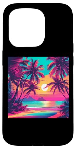 Retro 1990er Vaporwave Palm Tree Beach Sunset, 1980's Beach Hülle für iPhone 15 Pro Retro 1990er Vaporwave Palm Tree Beach Sunset, 1980's Beach Hülle für iPhone 15 Pro von Vaporwaves and Cool Dayz Garb