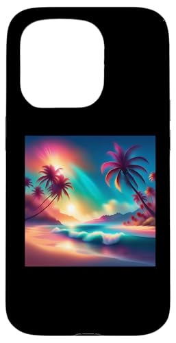 Retro 1990er Vaporwave Palm Tree Beach Sunset, 1980's Beach Hülle für iPhone 15 Pro Retro 1990er Vaporwave Palm Tree Beach Sunset, 1980's Beach Hülle für iPhone 15 Pro von Vaporwaves and Cool Dayz Garb