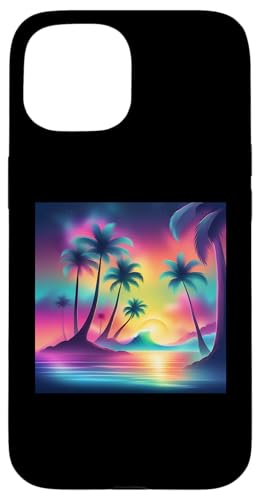 Retro 1990er Vaporwave Palm Tree Beach Sunset, 1980's Beach Hülle für iPhone 15 Retro 1990er Vaporwave Palm Tree Beach Sunset, 1980's Beach Hülle für iPhone 15 von Vaporwaves and Cool Dayz Garb