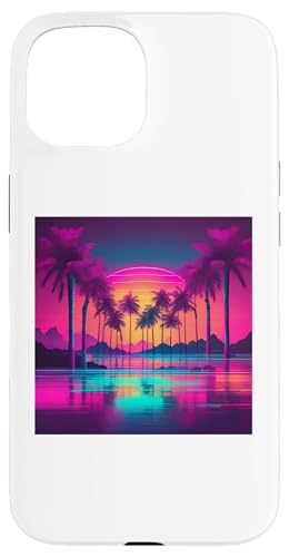Retro 1990er Vaporwave Palm Tree Beach Sunset, 1980's Beach Hülle für iPhone 15 Retro 1990er Vaporwave Palm Tree Beach Sunset, 1980's Beach Hülle für iPhone 15 von Vaporwaves and Cool Dayz Garb