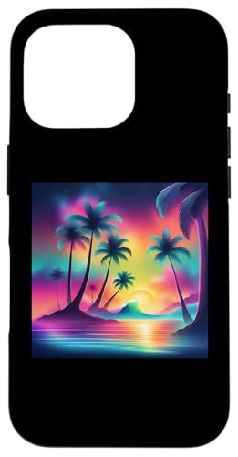 Retro 1990er Vaporwave Palm Tree Beach Sunset, 1980's Beach Hülle für iPhone 16 Pro Retro 1990er Vaporwave Palm Tree Beach Sunset, 1980's Beach Hülle für iPhone 16 Pro von Vaporwaves and Cool Dayz Garb