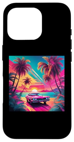 Retro 1990er Vaporwave Palm Tree Beach Sunset, 1980's Beach Hülle für iPhone 16 Pro Retro 1990er Vaporwave Palm Tree Beach Sunset, 1980's Beach Hülle für iPhone 16 Pro von Vaporwaves and Cool Dayz Garb