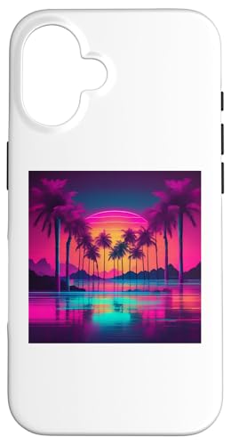 Retro 1990er Vaporwave Palm Tree Beach Sunset, 1980's Beach Hülle für iPhone 16 Retro 1990er Vaporwave Palm Tree Beach Sunset, 1980's Beach Hülle für iPhone 16 von Vaporwaves and Cool Dayz Garb