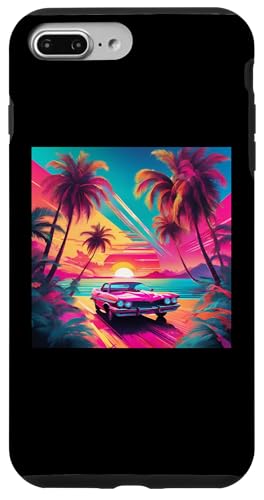 Retro 1990er Vaporwave Palm Tree Beach Sunset, 1980's Beach Hülle für iPhone 7 Plus/8 Plus Retro 1990er Vaporwave Palm Tree Beach Sunset, 1980's Beach Hülle für iPhone 7 Plus/8 Plus von Vaporwaves and Cool Dayz Garb