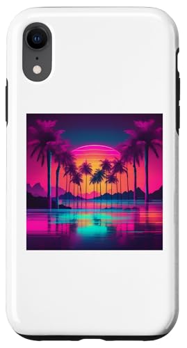 Retro 1990er Vaporwave Palm Tree Beach Sunset, 1980's Beach Hülle für iPhone XR Retro 1990er Vaporwave Palm Tree Beach Sunset, 1980's Beach Hülle für iPhone XR von Vaporwaves and Cool Dayz Garb