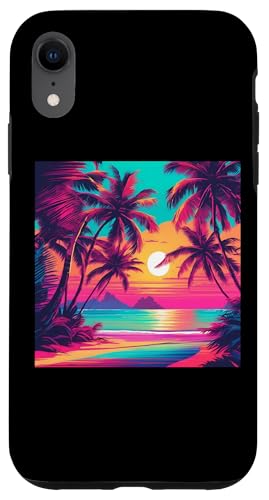 Retro 1990er Vaporwave Palm Tree Beach Sunset, 1980's Beach Hülle für iPhone XR Retro 1990er Vaporwave Palm Tree Beach Sunset, 1980's Beach Hülle für iPhone XR von Vaporwaves and Cool Dayz Garb