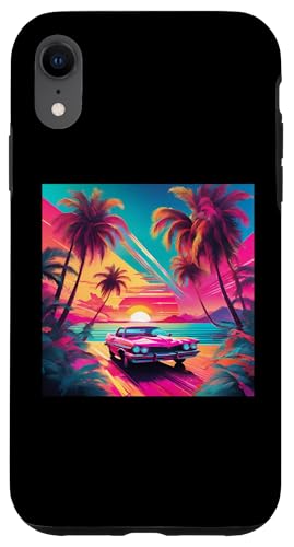 Retro 1990er Vaporwave Palm Tree Beach Sunset, 1980's Beach Hülle für iPhone XR Retro 1990er Vaporwave Palm Tree Beach Sunset, 1980's Beach Hülle für iPhone XR von Vaporwaves and Cool Dayz Garb