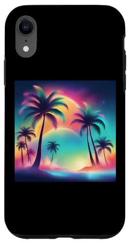Retro 1990er Vaporwave Palm Tree Beach Sunset, 1980's Beach Hülle für iPhone XR Retro 1990er Vaporwave Palm Tree Beach Sunset, 1980's Beach Hülle für iPhone XR von Vaporwaves and Cool Dayz Garb