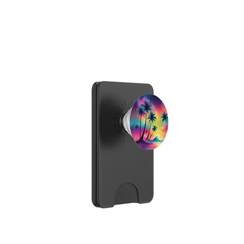 Retro 1990er Vaporwave Palm Tree Beach Sunset, 1980's Beach PopSockets PopWallet für MagSafe Retro 1990er Vaporwave Palm Tree Beach Sunset, 1980's Beach PopSockets PopWallet für MagSafe von Vaporwaves and Cool Dayz Garb