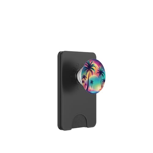 Retro 1990er Vaporwave Palm Tree Beach Sunset, 1980's Beach PopSockets PopWallet für MagSafe Retro 1990er Vaporwave Palm Tree Beach Sunset, 1980's Beach PopSockets PopWallet für MagSafe von Vaporwaves and Cool Dayz Garb