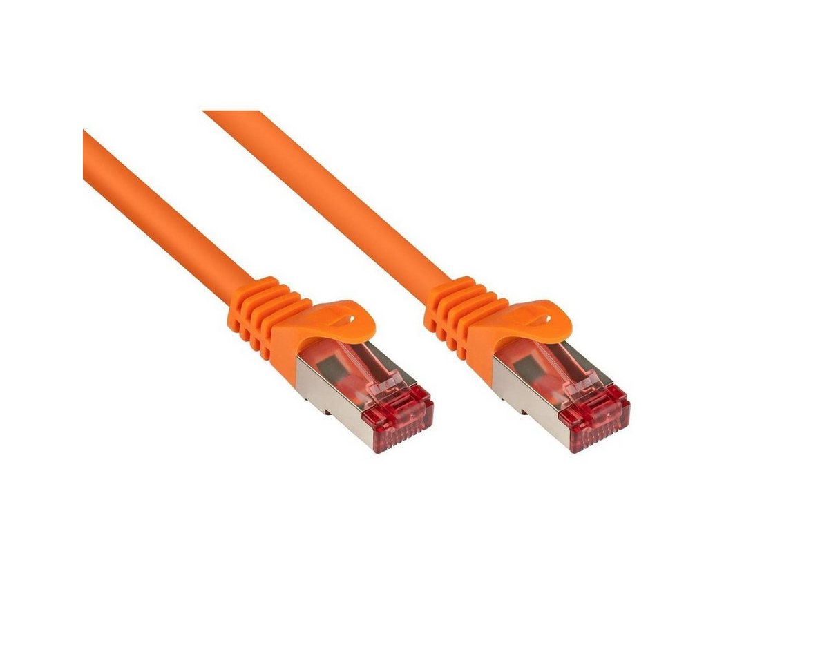 VARIA 8060-003O - Patchkabel Cat.6, S/FTP, 0.25m, orange LAN-Kabel, (25,00 cm) von Varia