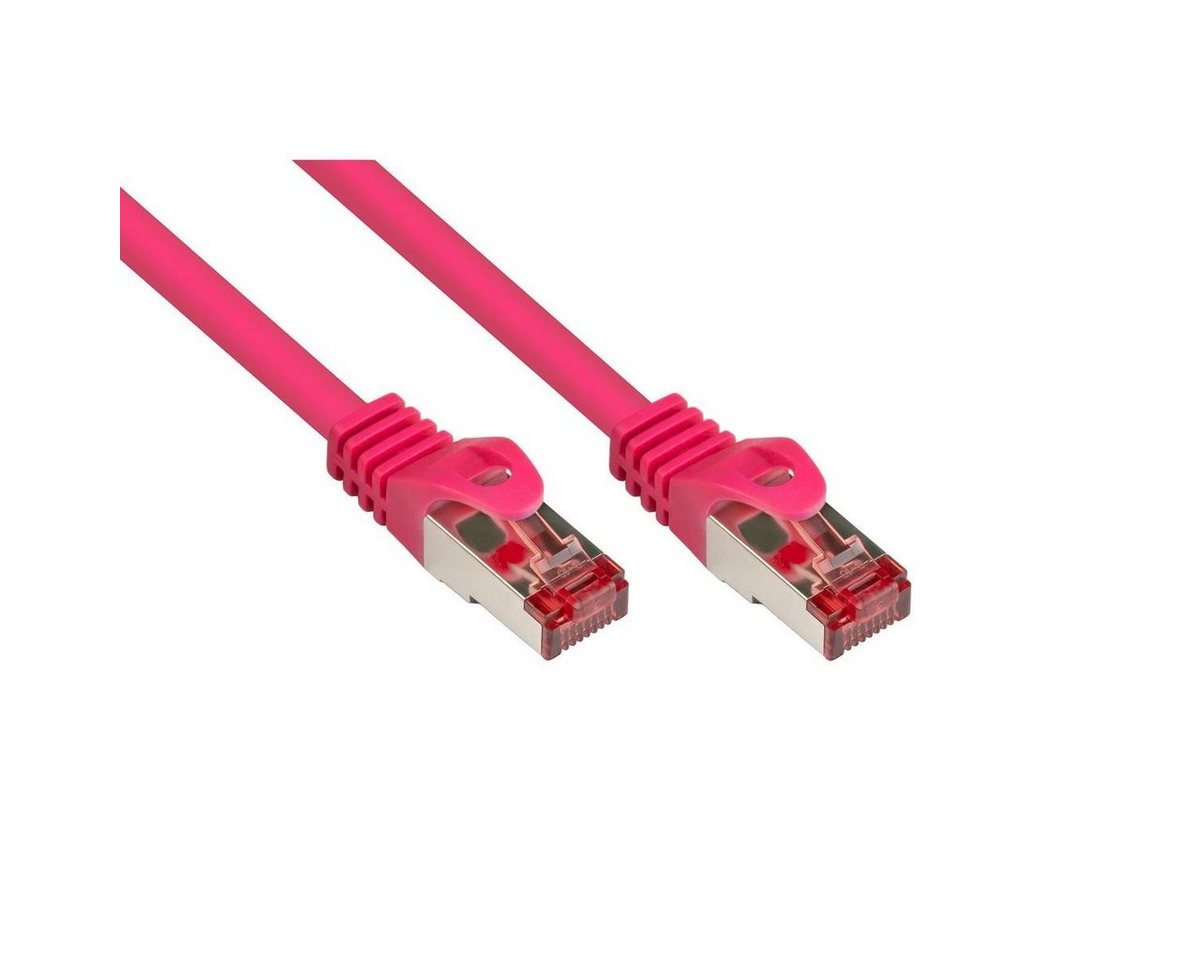 VARIA 8060-010M - Patchkabel Cat.6, S/FTP, 1m, magenta LAN-Kabel, (100,00 cm) von Varia