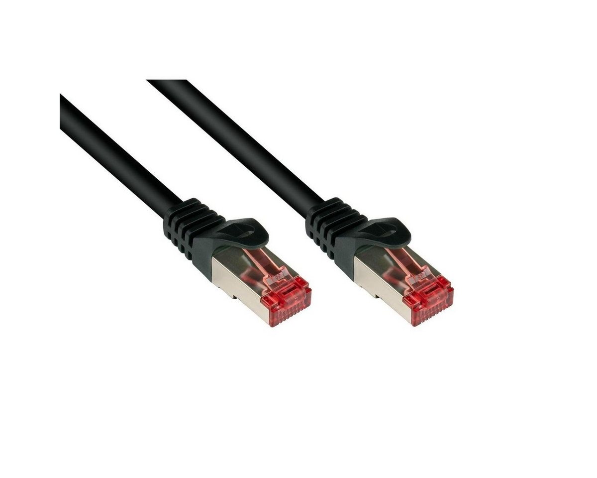 VARIA 8060-015S - Patchkabel Cat.6, S/FTP, 1,5m, schwarz LAN-Kabel, (150,00 cm) von Varia