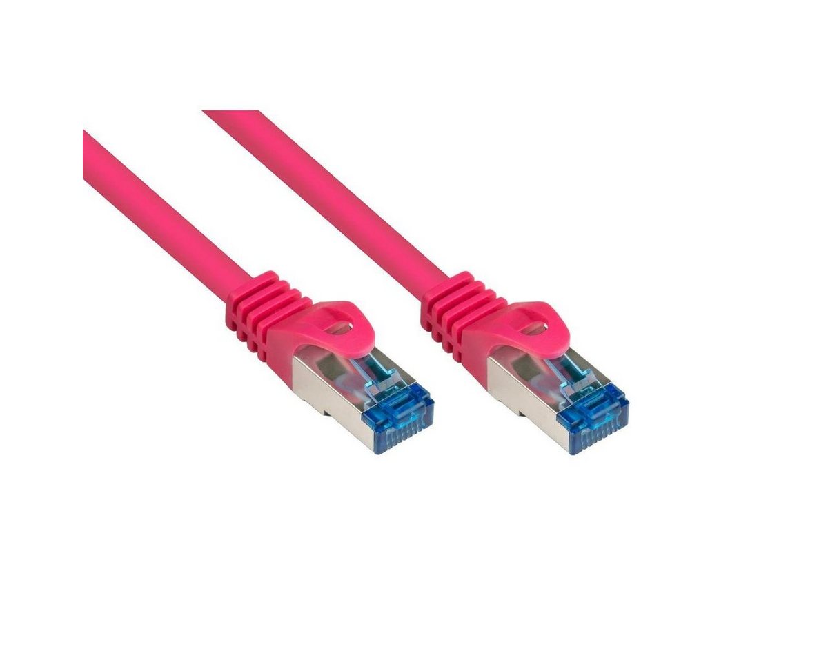 VARIA 8060-H005M - Patchkabel Cat.6a, S/FTP, 0,5m, magenta LAN-Kabel, (50,00 cm) von Varia