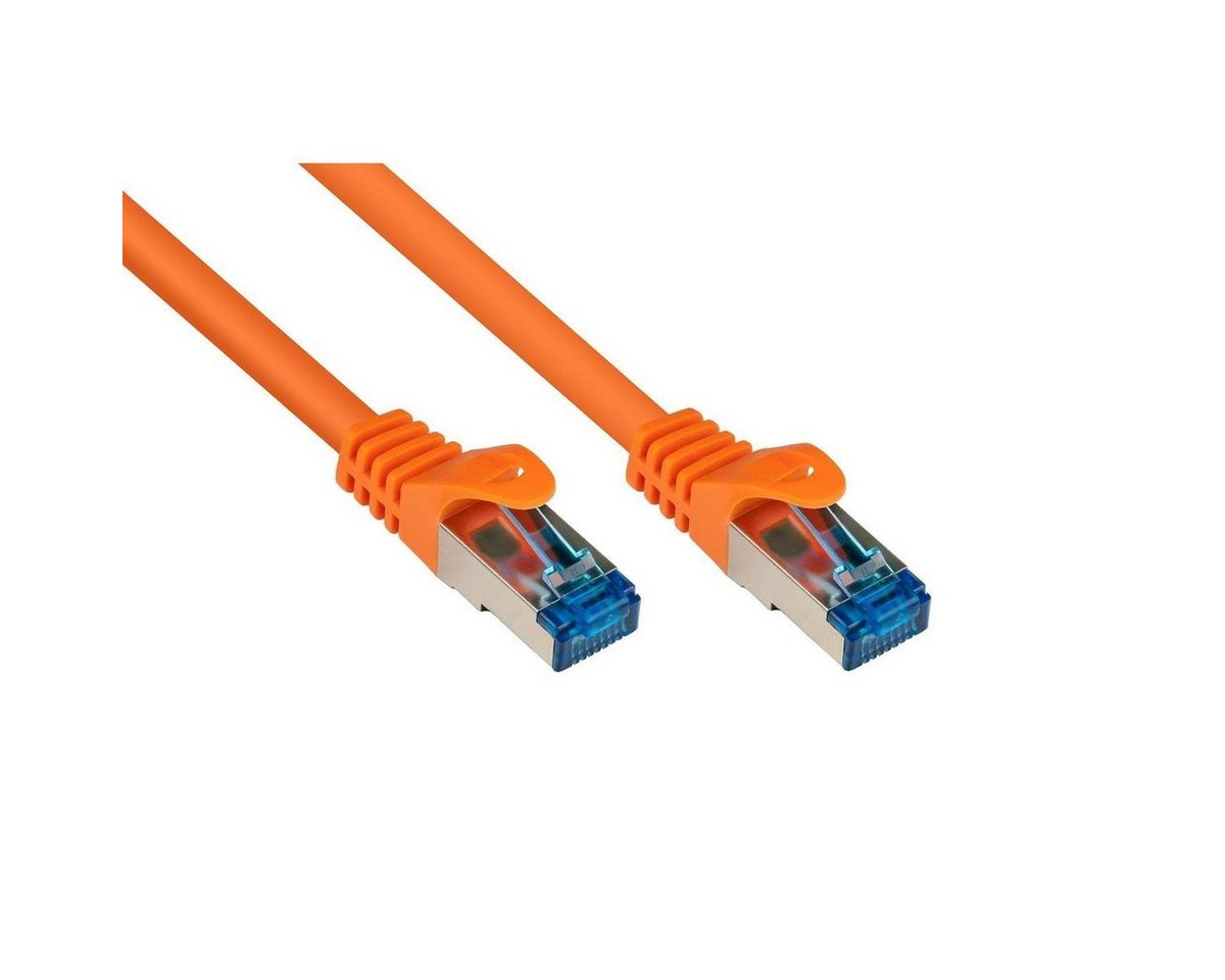 VARIA 8060-H005O - Patchkabel Cat.6a, S/FTP, 0,5m, orange LAN-Kabel, (50,00 cm) von Varia