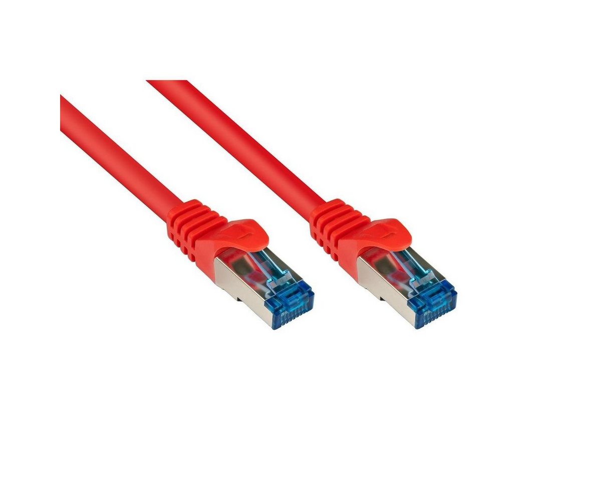 VARIA 8060-H015R - Patchkabel Cat.6a, S/FTP, 1,5m, rot LAN-Kabel, (150,00 cm) von Varia