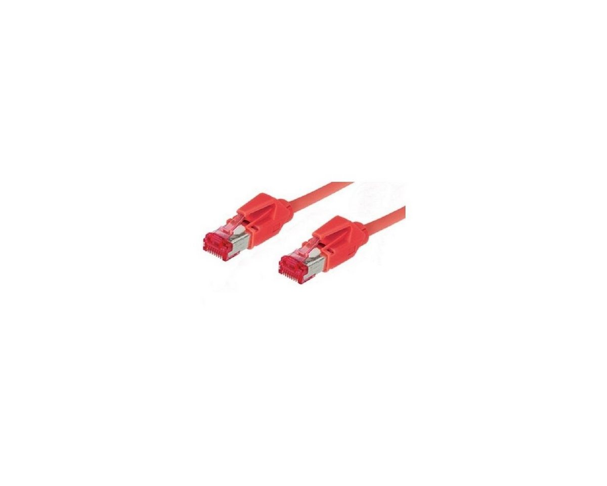 VARIA 8066-101R - Patchkabel Cat.6, S/FTP, 1m, rot LAN-Kabel, (100,00 cm) von Varia