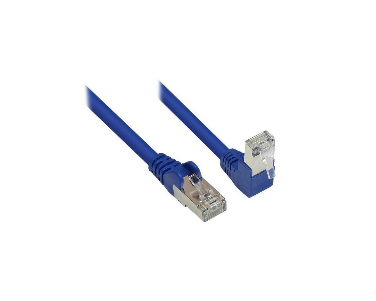 VARIA 806W-005B - Patchkabel Cat.6, S/FTP, 0,5m, blau LAN-Kabel, (50,00 cm) von Varia