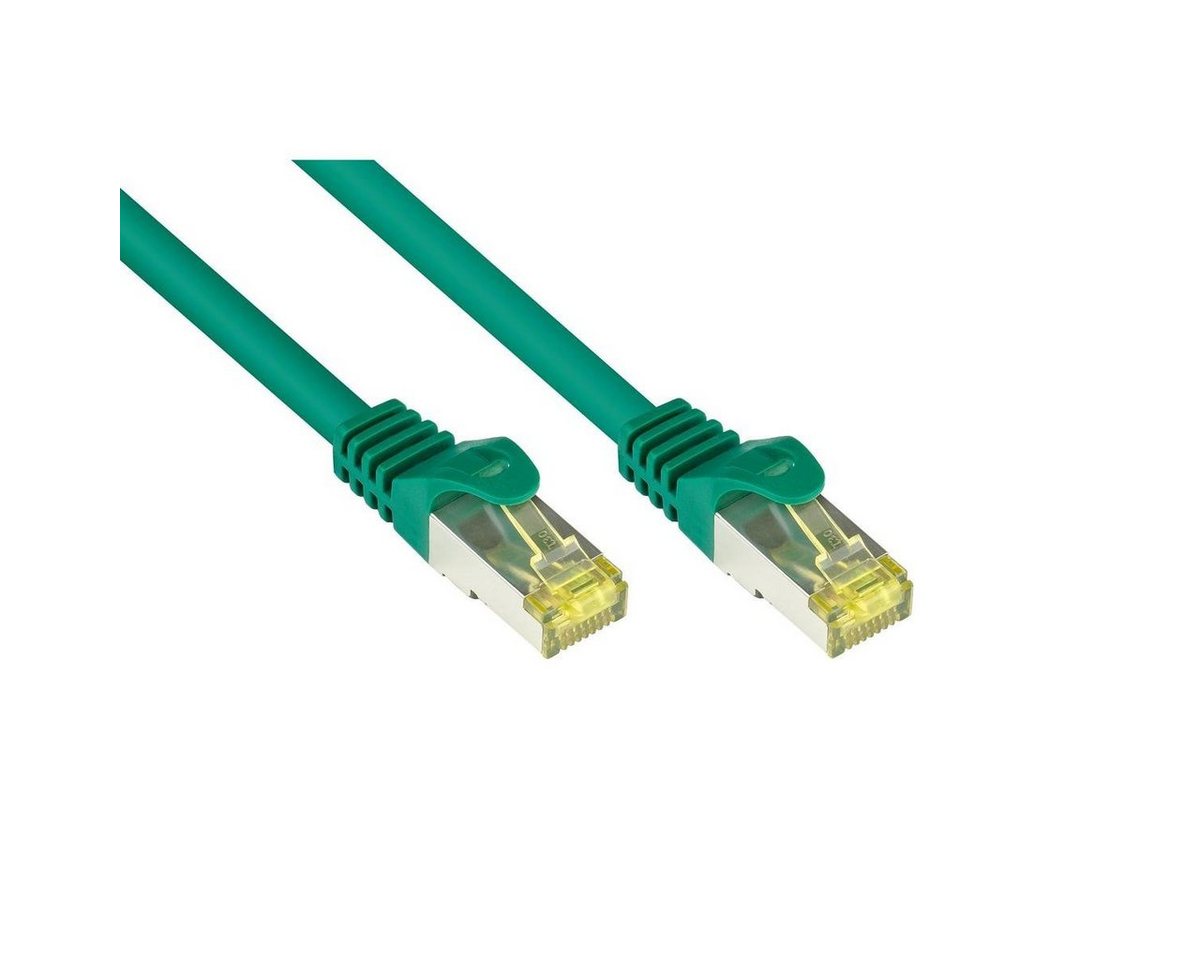 VARIA 8070R-003G - Patchkabel Cat.7, S/FTP, 0.25m, grün LAN-Kabel, (25,00 cm) von Varia