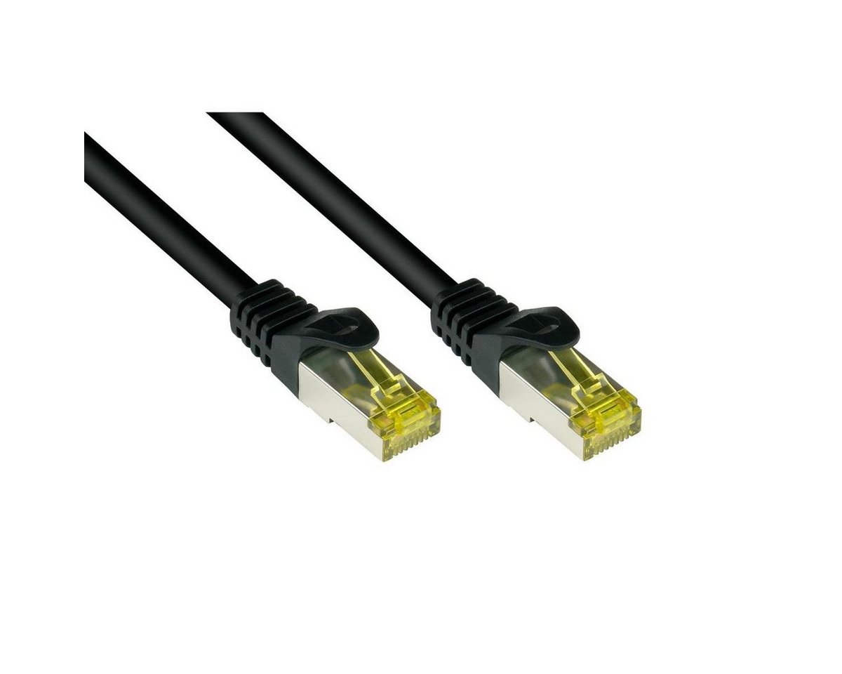 VARIA 8070R-050S - Patchkabel Cat.7, S/FTP, 5m, schwarz LAN-Kabel, (500,00 cm) von Varia