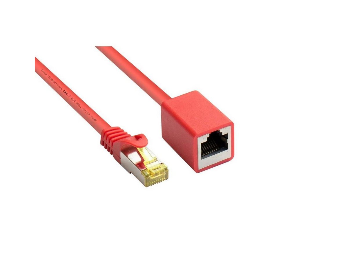 VARIA 8070VR-050R - Patchkabelverlängerung, S/FTP, 5m, rot LAN-Kabel, (500,00 cm) von Varia