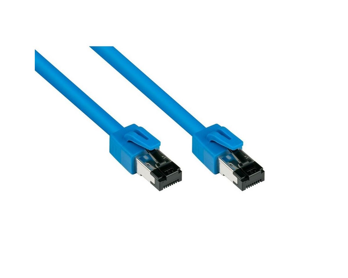 VARIA 8080-005B - Patchkabel Cat.8.1, S/FTP, 0,5m, blau LAN-Kabel, (50,00 cm) von Varia