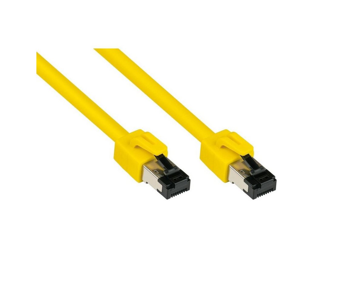 VARIA 8080-005Y - Patchkabel Cat.8.1, S/FTP, 0,5m, gelb LAN-Kabel, (50,00 cm) von Varia