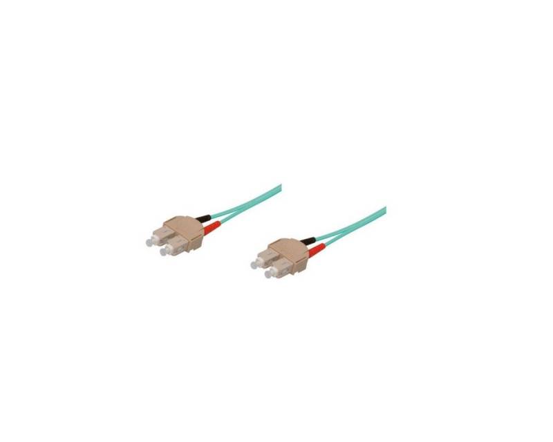 VARIA LWL-Kabel, 0.5 m, Duplex OM3 (Multimode, 50/125) SC/SC Glasfaserkabel, SC Duplex, (50,00 cm) von Varia