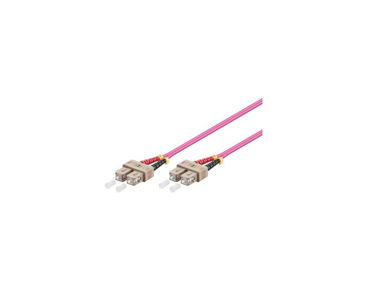 VARIA LWL-Kabel, 0.5 m, Duplex OM4 (Multimode, 50/125) SC/SC Glasfaserkabel, SC Duplex, (50,00 cm) von Varia