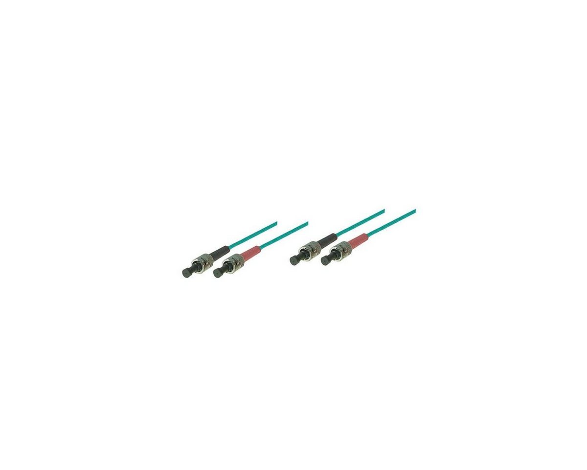 VARIA LWL-Kabel, 20 m, Duplex OM3 (Multimode, 50/125) ST/ST Glasfaserkabel, ST Duplex, (2000,00 cm) von Varia