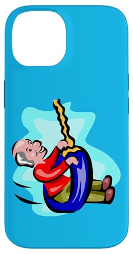 Alter Mann auf einem Reifen Swing Happy Cartoon Klassische Grafik Hülle für iPhone 14 Alter Mann auf einem Reifen Swing Happy Cartoon Klassische Grafik Hülle für iPhone 14 von VarieTees