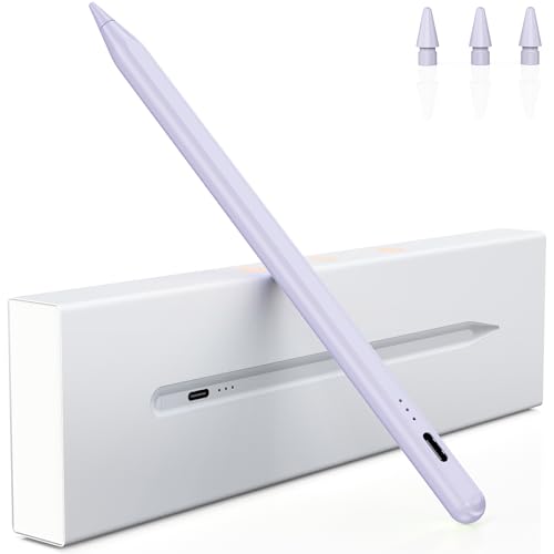 Stift für iPad, (2018-2025) Pencil 2nd Generation für Apple mit Schnellladeleistung Palm Rejection und Neigungssensitivität Stylus für i Pad 6-10, i Pad Pro 13''/12,9''/11'', Mini 6/5, Air 5/4/3 von Variglas