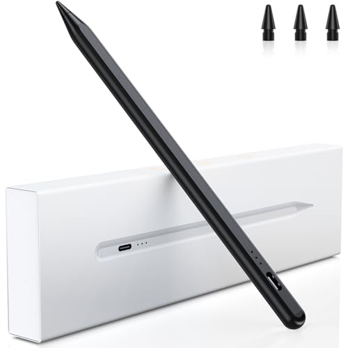 Stift für iPad, (2018-2025) Pencil 2nd Generation für Apple mit Schnellladeleistung Palm Rejection und Neigungssensitivität Stylus für i Pad 6-10, i Pad Pro 13''/12,9''/11'', Mini 6/5, Air 5/4/3 von Variglas