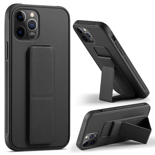 Varikke Schutzhülle für iPhone 15 Pro, mit Ständer, magnetisch, vertikaler und horizontaler Ständer, Handschlaufe, süße, dünne, schlanke Silikonhülle, 15,4 cm (6,1 Zoll), Schwarz Varikke Schutzhülle für iPhone 15 Pro, mit Ständer, magnetisch, vertikaler und horizontaler Ständer, Handschlaufe, süße, dünne, schlanke Silikonhülle, 15,4 cm (6,1 Zoll), Schwarz von Varikke
