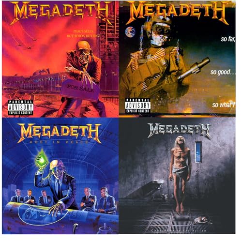 Peace Sells But Who's Buying? - So Far,So Good,So What! - Rust In Peace - Countdown To Extinction - Megadeth 4 CD Album Bundling von Various Labels