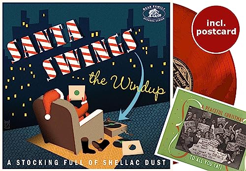 Santa Swings The Windup - A Stocking Full Of Shellac Dust (LP, Red Vinyl) von Bear Family Records