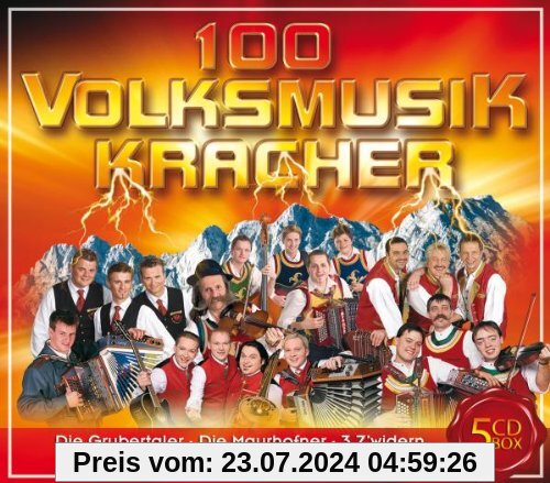 100 Volksmusikkracher (100 Partyhits auf 5 CDs) von Various