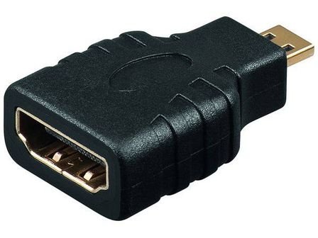 Adapter HDMI 19p (Bu.) - 19p micro (St.) gold von Various