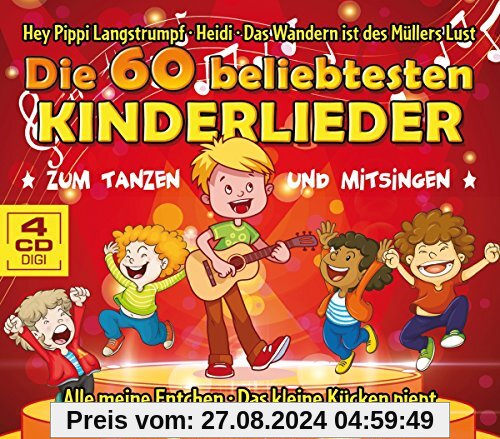 Die 60 beliebtesten Kinderlieder zum Tanzen und Mitsingen von Various