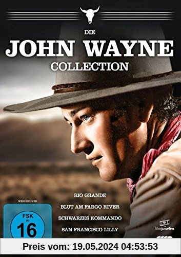 Die John Wayne Collection - Vol. 1 (Rio Grande / Blut am Fargo River / Schwarzes Kommando / San Francisco Lilly) [4 DVDs] von Various