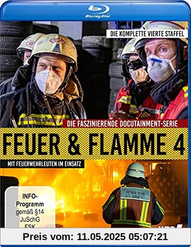Feuer und Flamme - Mit Feuerwehrmännern im Einsatz - Staffel 4 [Blu-ray] von Various