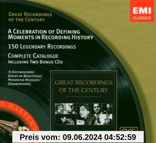 Great Recordings Of The Century - Katalog-Sampler (2 CDs+Katalog) von Various