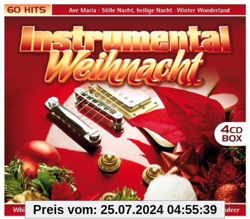 Instrumental Weihnacht (60 Weihnachtslieder auf 4 CDs - Ave Maria, Stille Nacht, Winter Wonderland, White Christmas, Leise rieselt der Schnee, Rudolph The Red-Nosed Reindeer uva.) von Various