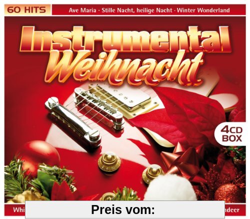 Instrumental Weihnacht (60 Weihnachtslieder auf 4 CDs - Ave Maria, Stille Nacht, Winter Wonderland, White Christmas, Leise rieselt der Schnee, Rudolph The Red-Nosed Reindeer uva.) von Various